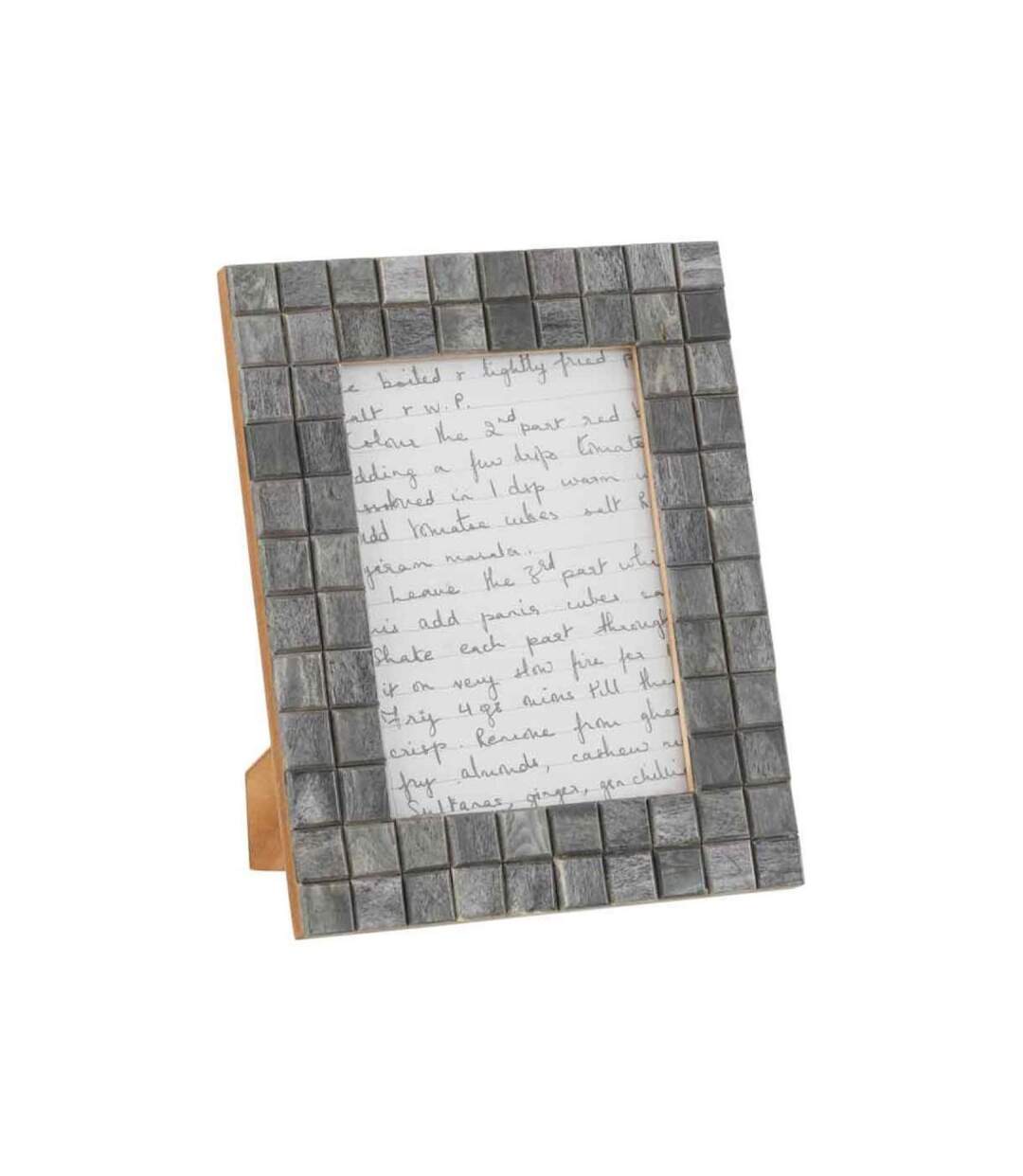 Paris Prix - Cadre Photo Déco motif Carré 13x18cm Gris