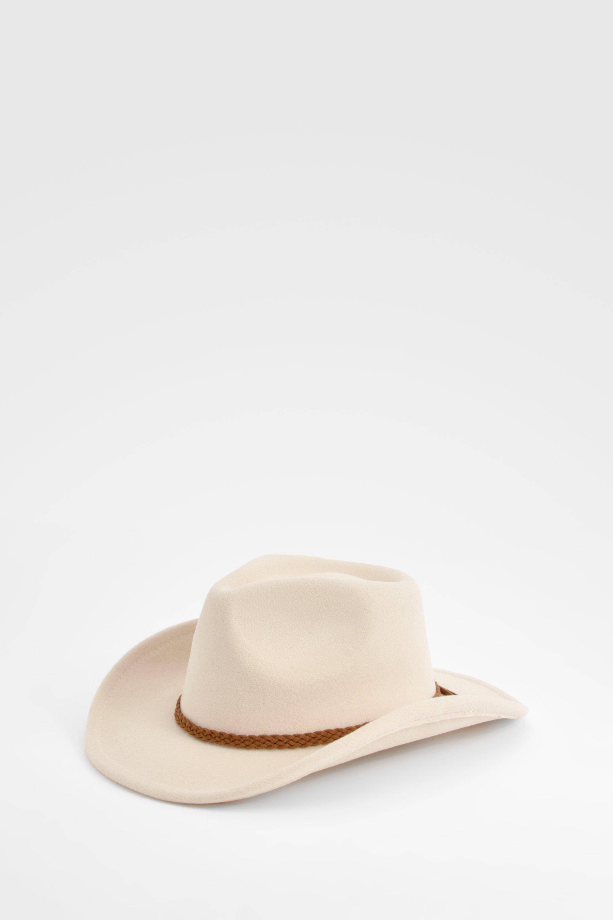 boohoo Chapeau De Cowboy Western À Détail Tressé