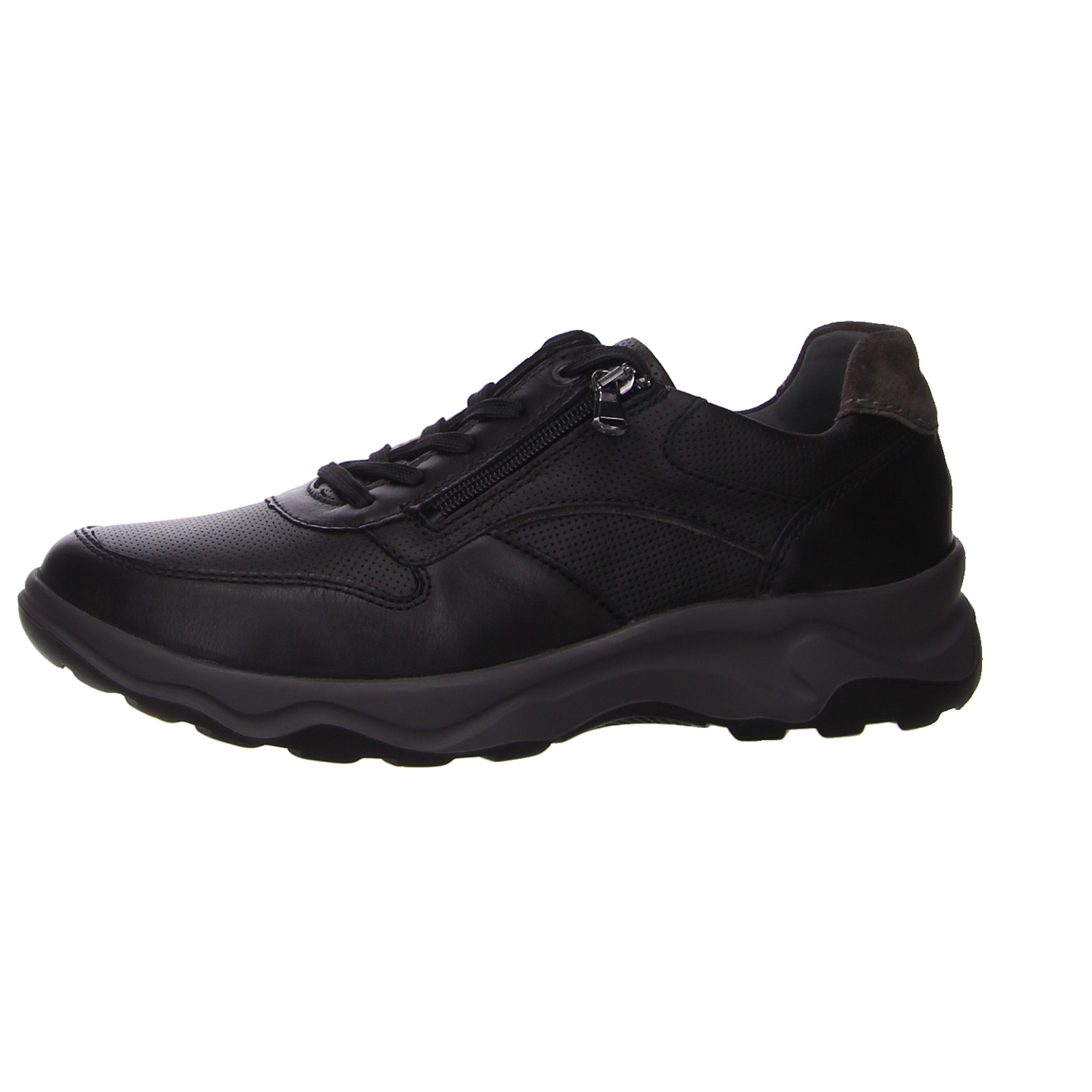 Waldläufer Sneaker schwarz schwarz