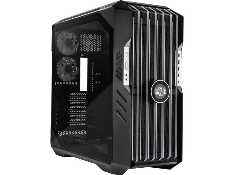 Cooler Master PC-Gehäuse HAF 700 EVO Schwarz Vielseitig einsetzbarer Big-Tower mit Sichtfenster