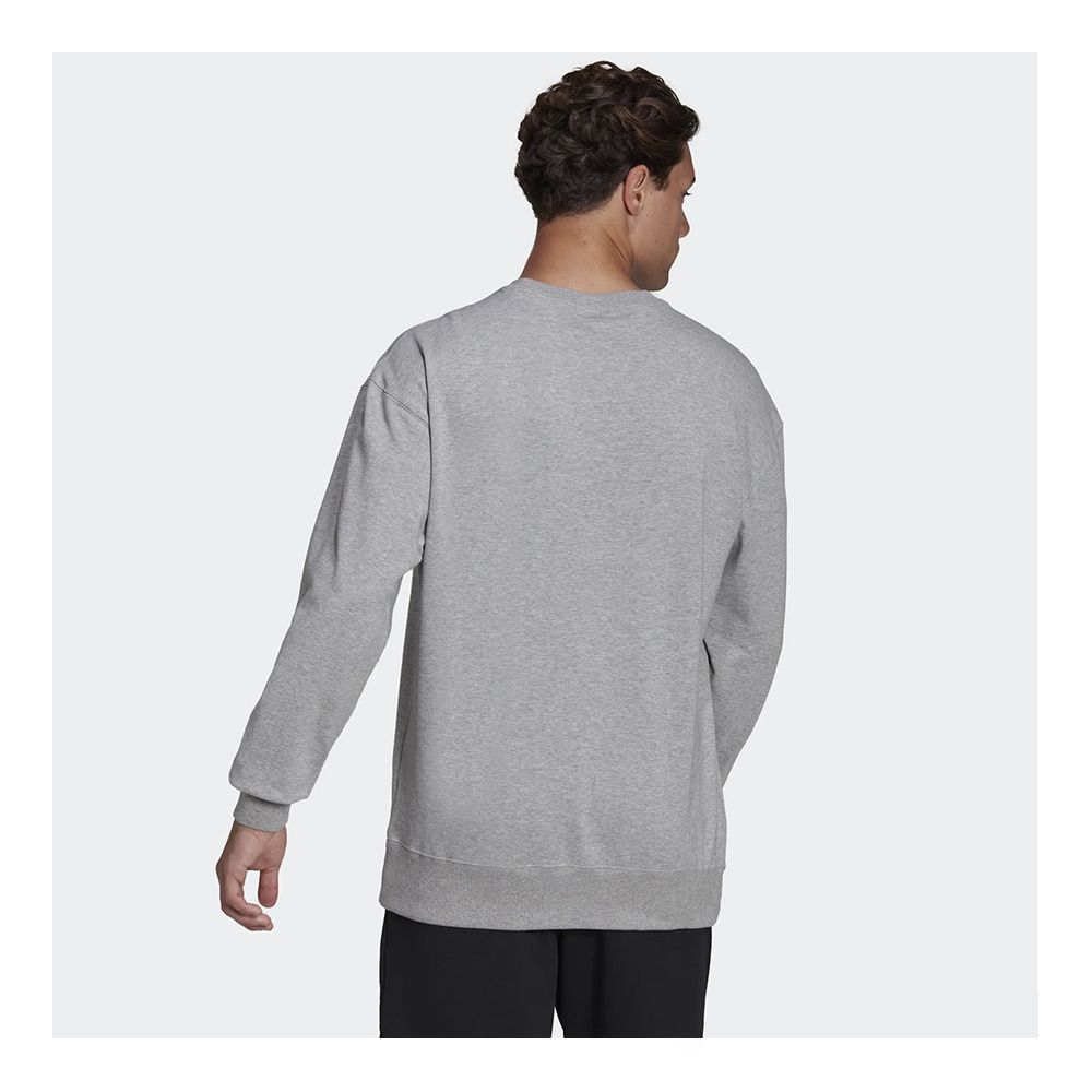 Adidas Performance ESSENTIALS FEELVIVID DROP SHOULDER - Sweat Homme mgreyh