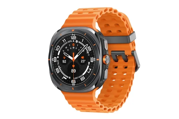 Samsung | Galaxy Watch Ultra - Titanium Gray (Orange strap)
