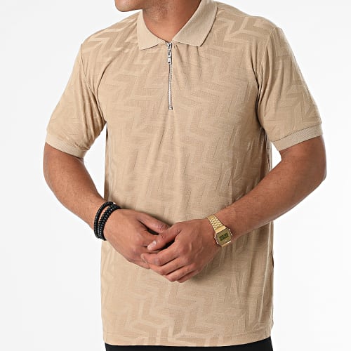 Polo Manches Courtes PL-03 Beige Foncé
