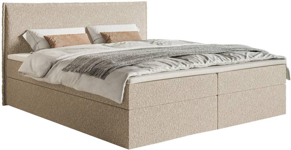 NADUVI Collection Boxspring Esmay chenille - opbergvak+topper 180x200