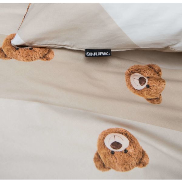 Snurk Teddy Dekbedovertrek – 200 x 200/220 cm – Beige