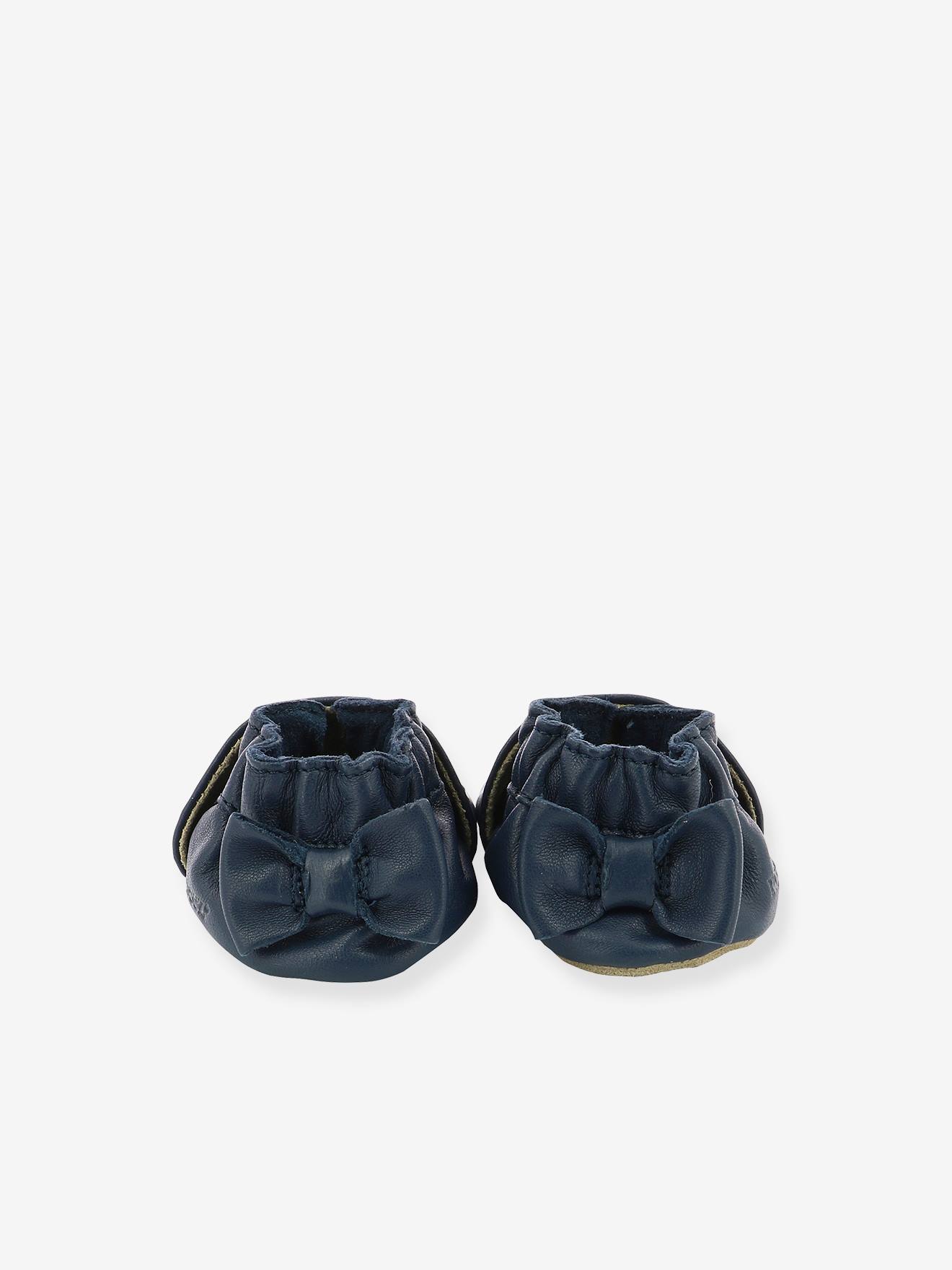 Botinhas ROBEEZ© Soft Soles Goldy Cat, azul-escuro, lisas com estampas