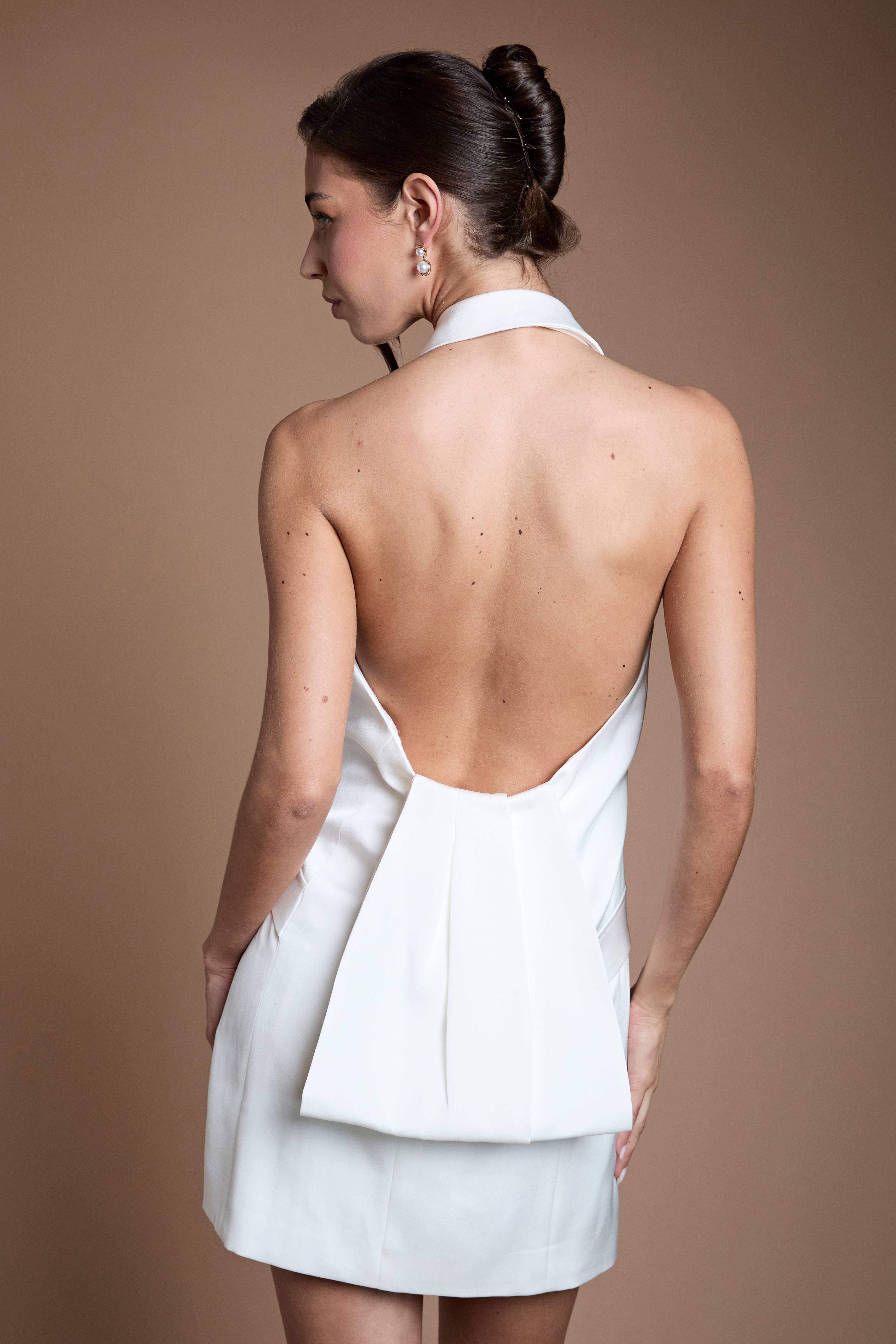 Coast Robe Mini Smoking À Col Licou Avec Détail Au Dos