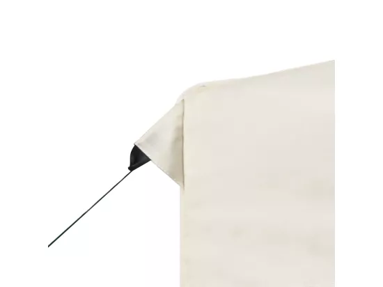 Tente de réception pliable avec parois Aluminium 3 x 3 m Crème