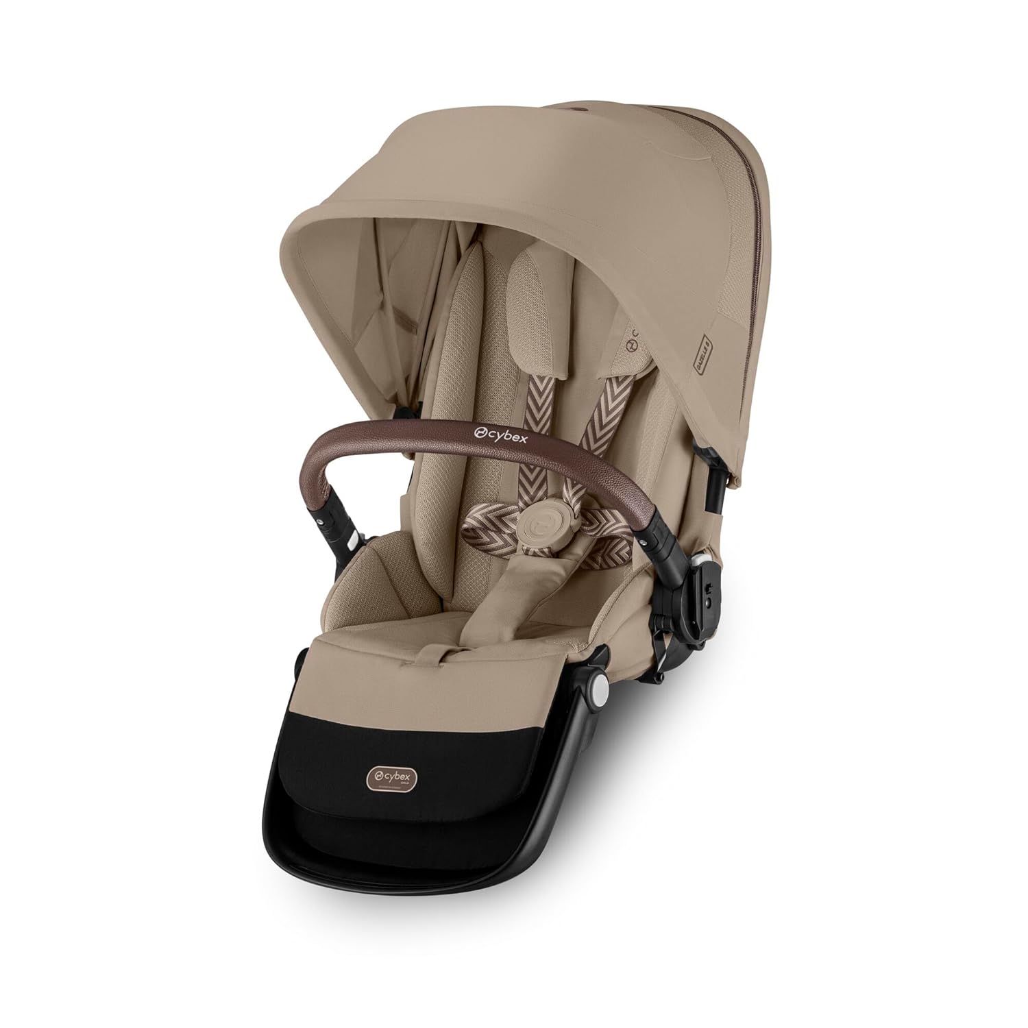CYBEX Gold Sitzeinheit für Kinderwagen GAZELLE S und e-GAZELLE S, Ab Geburt bis ca. 4 Jahre, Moon Black