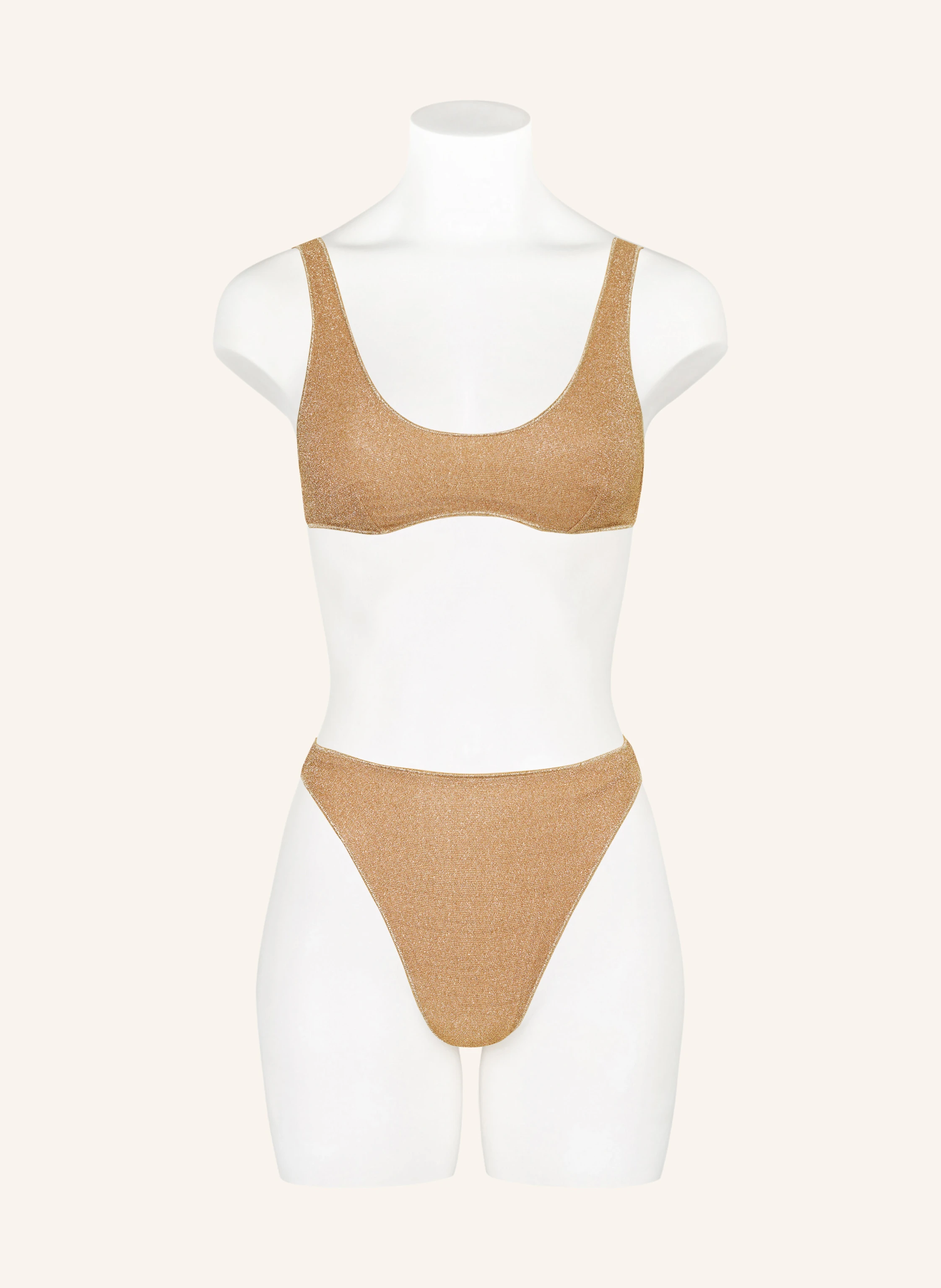 Oséree Bustier-Bikini LUMIERE SPORTY mit Glitzergarn