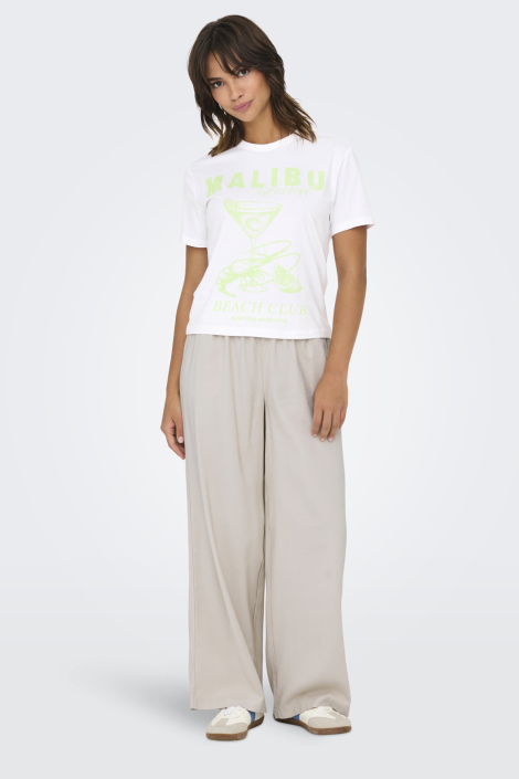 Only witte dames t-shirt