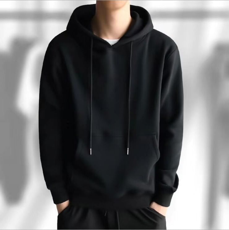 Acrius - Effen hoodie met kangoeroezak