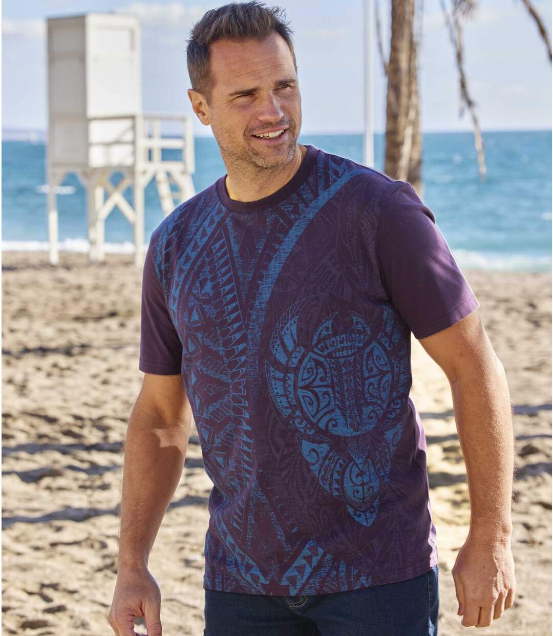 Lot de 2 Tee-Shirts Motifs Maori