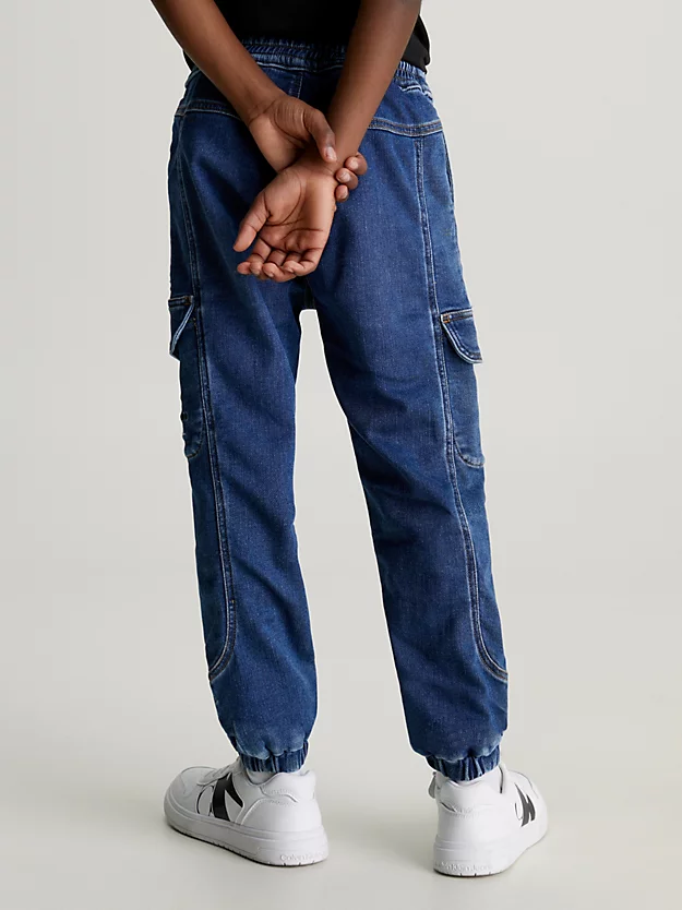 calças cargo de moletom jeans