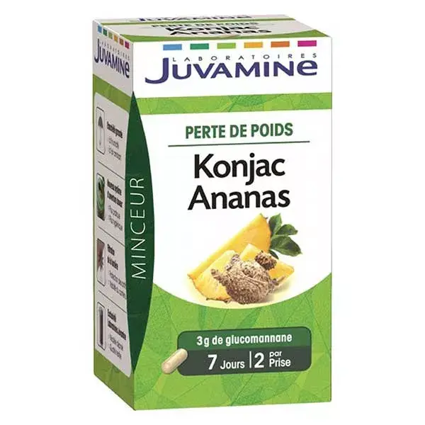 Juvamine Emagrecimento Konjac Abacaxi 42 cápsulas