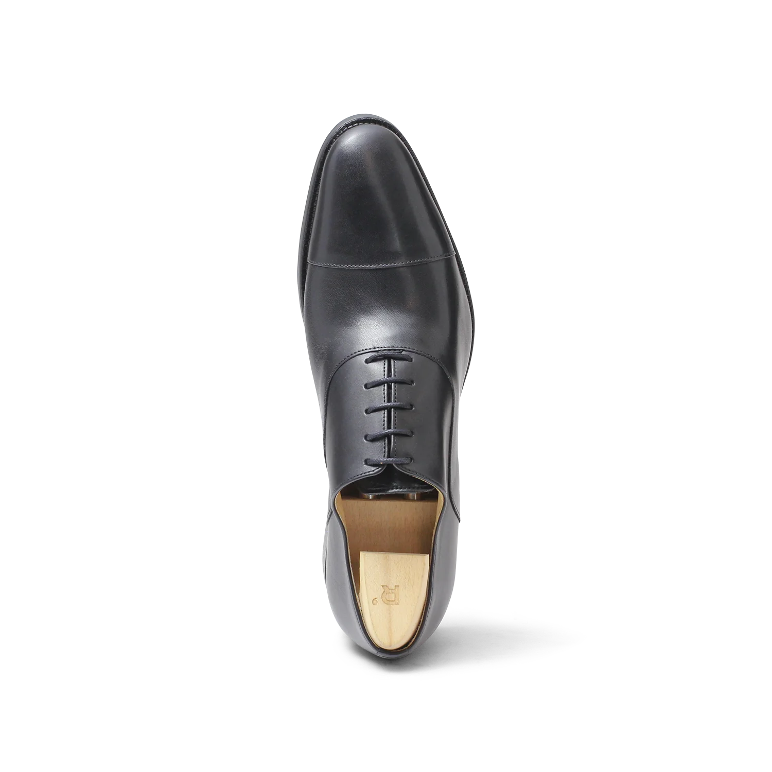 Sanders-Richelieu en cuir noir