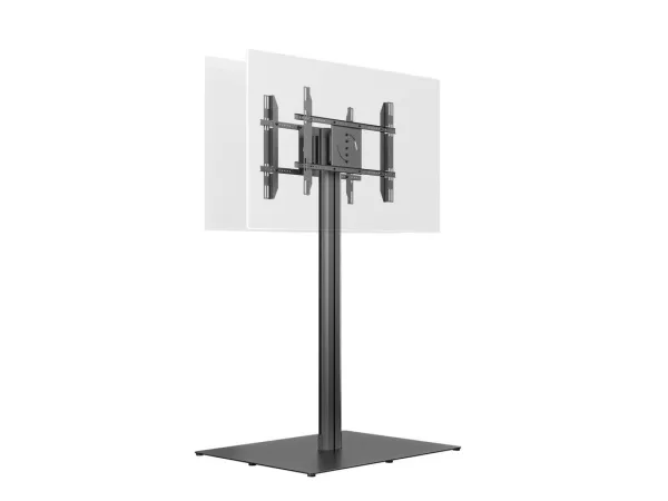 Multibrackets M Public Display Stand 180 HD Back to Back Black w. Floorbase - Stativ - for 2 LCD displays - aluminium, stål - sort - skærmstørrelse: 55