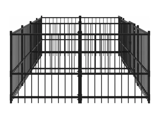 Chenil cage enclos pac noire 388 x 193.5 x 100 cm 02_0041876