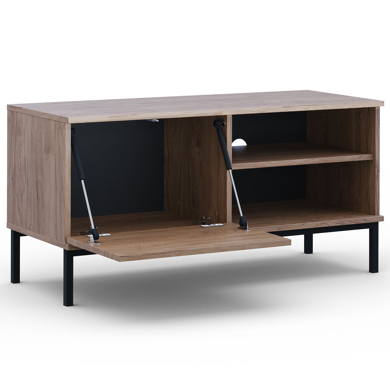 Cosmopolitan Design Meuble TV Query brun - 101x41x50 cm