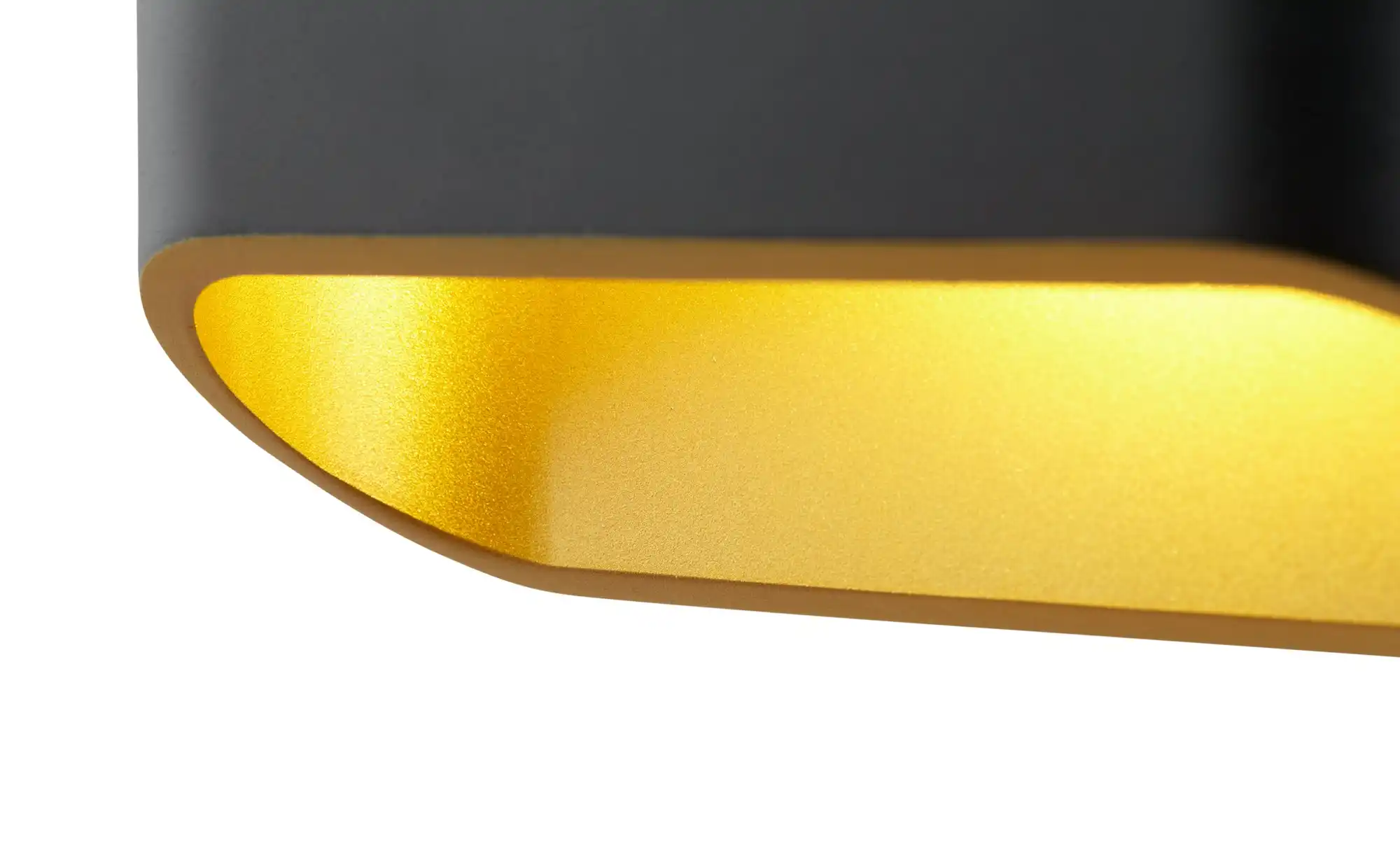 Meisterleuchten LED-Wandleuchte, 2-flammig, schwarz/gold