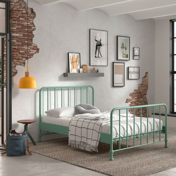 Vipack Bronxx Bed - 140 x 200 cm - Mat Wit
