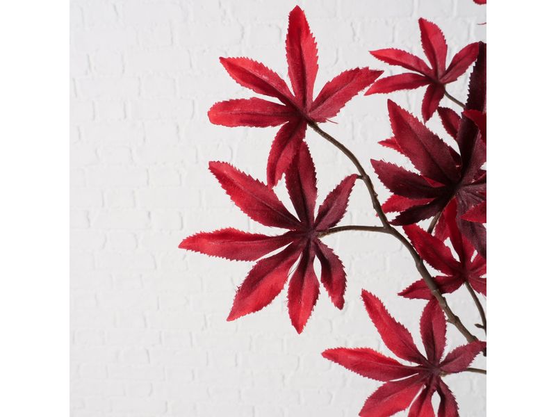 Boltze Kunstpflanze Dekozweig Ahorn rot 90 x 4 cm Künstliche, nicht blühende Pflanze