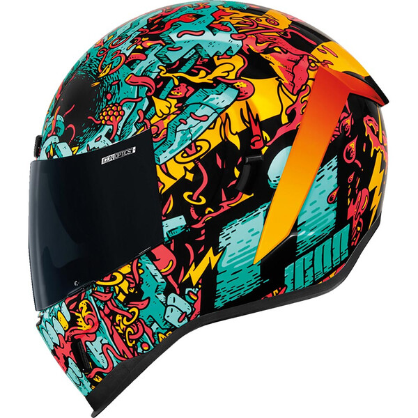 Icon - Casque Airform MIPS® Munchies™ Bleu / Jaune / Rouge