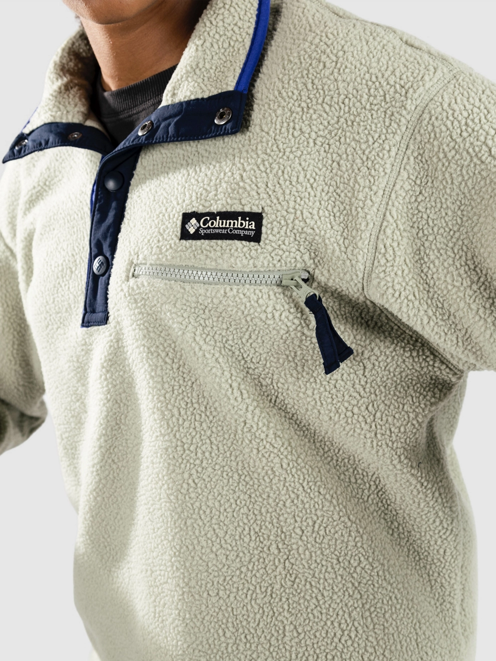 Columbia Helvetia II Cropped Half Snap Fleece Zip Hoo safari