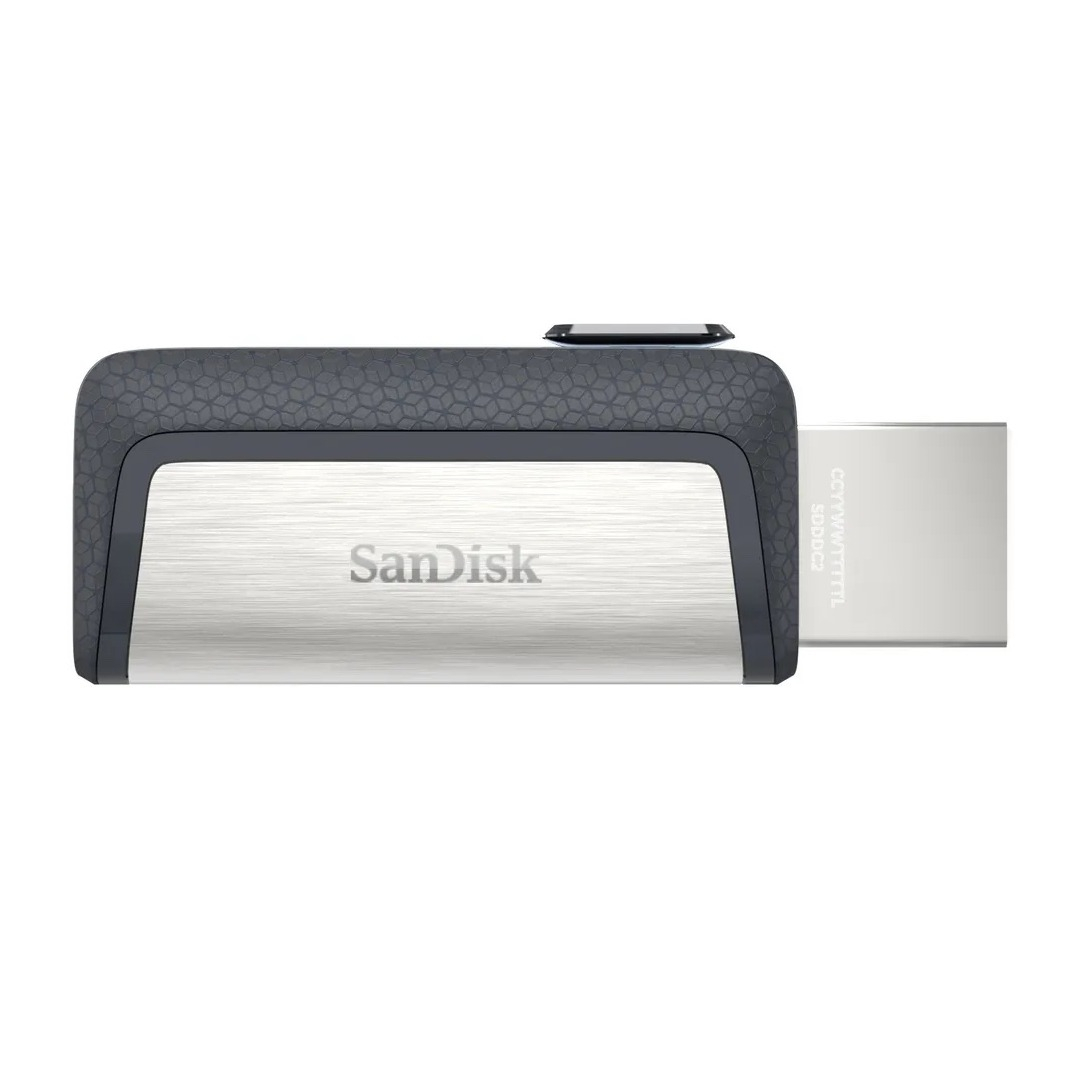 (32GB) Ultra Dual Drive USB Typ-C USB C / USB 3.1 Speicher Stick Flash Drive 150Mbps (SDDDC2-032G-G46) - Grau / Silber