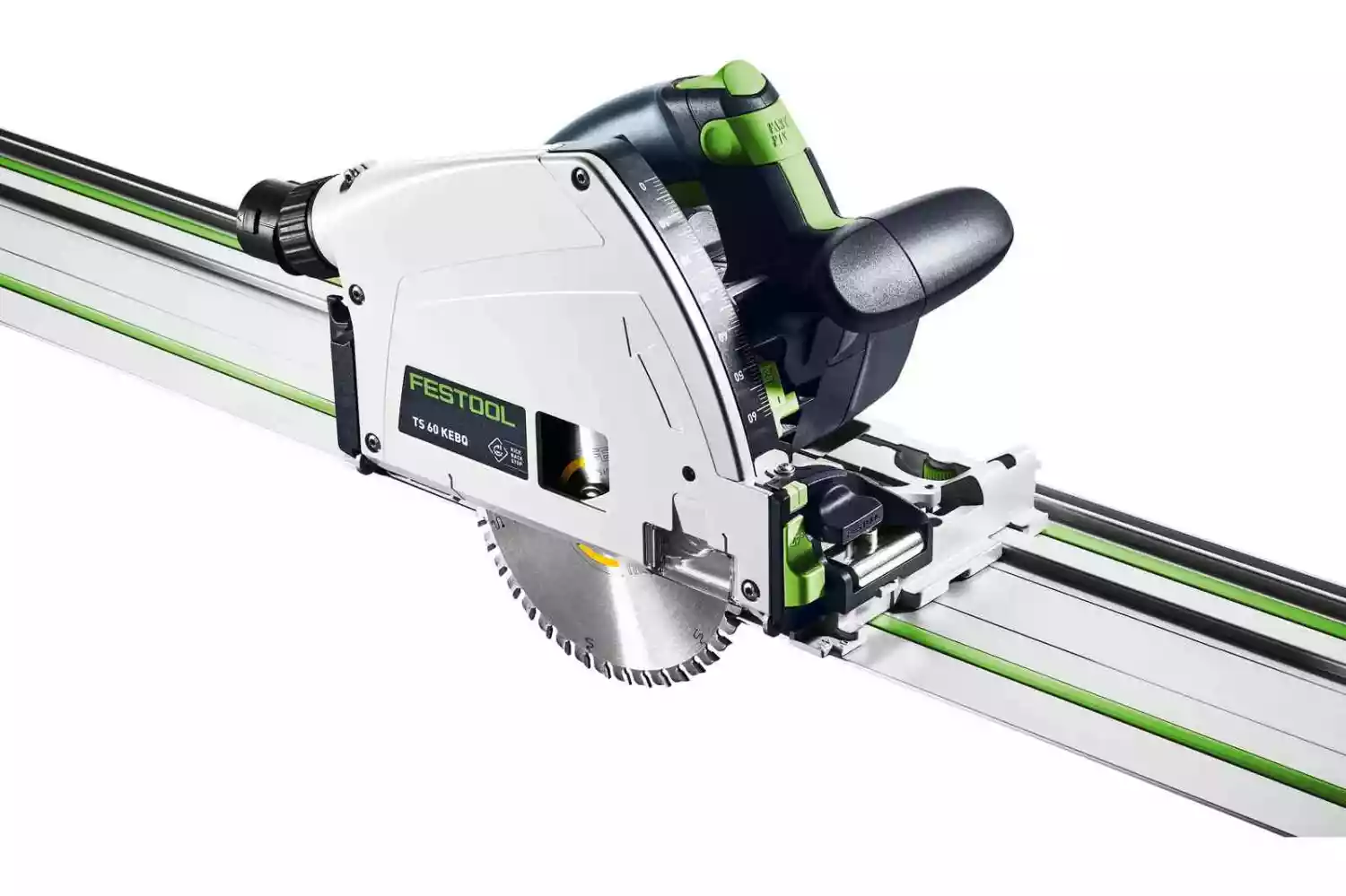 Festool TS 60 KEBQ-Plus-FS Invalcirkelzaag in Systainer - 1500W - 168 mm - met geleiderail