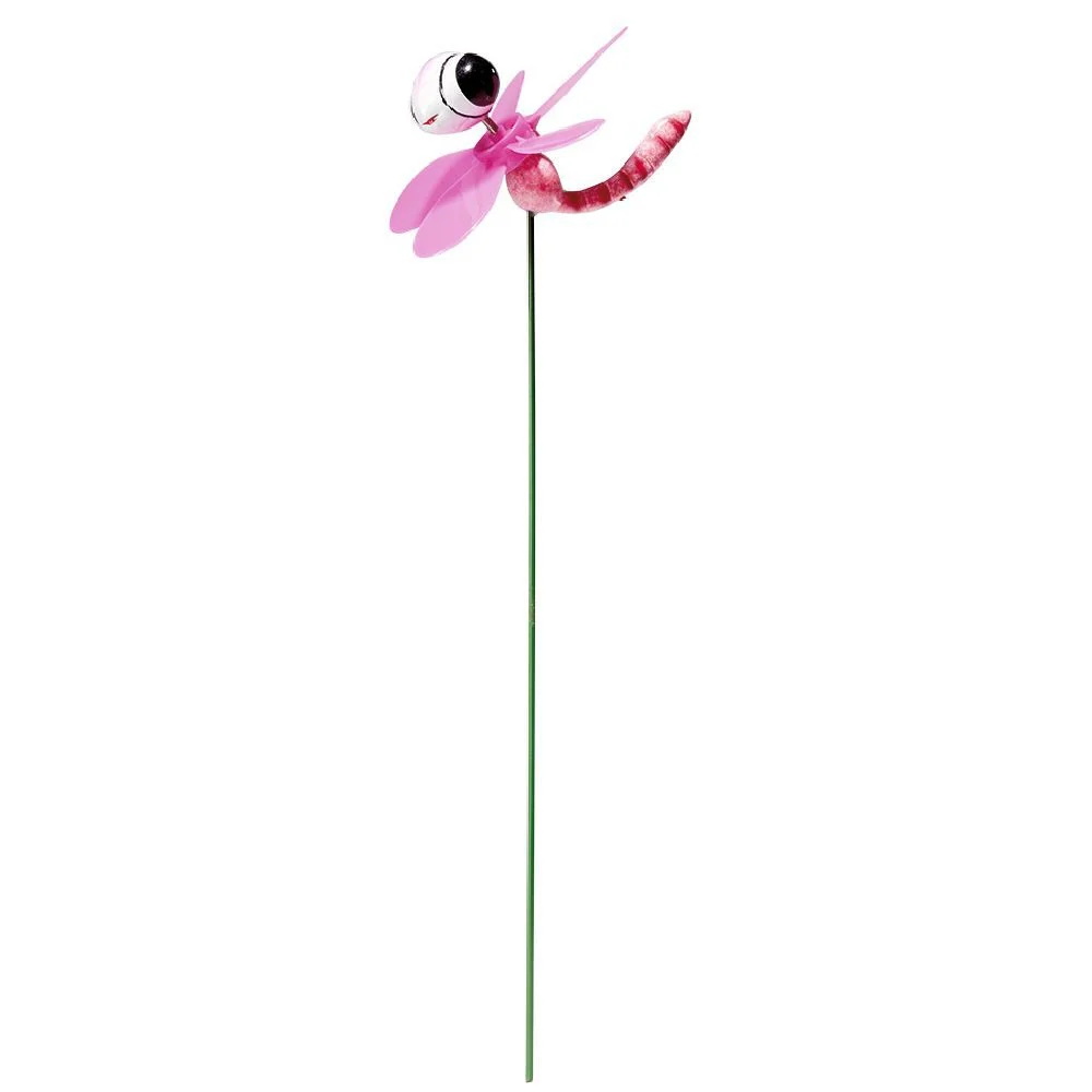 Moulin à vent forme insecte fantaisie H40 cm