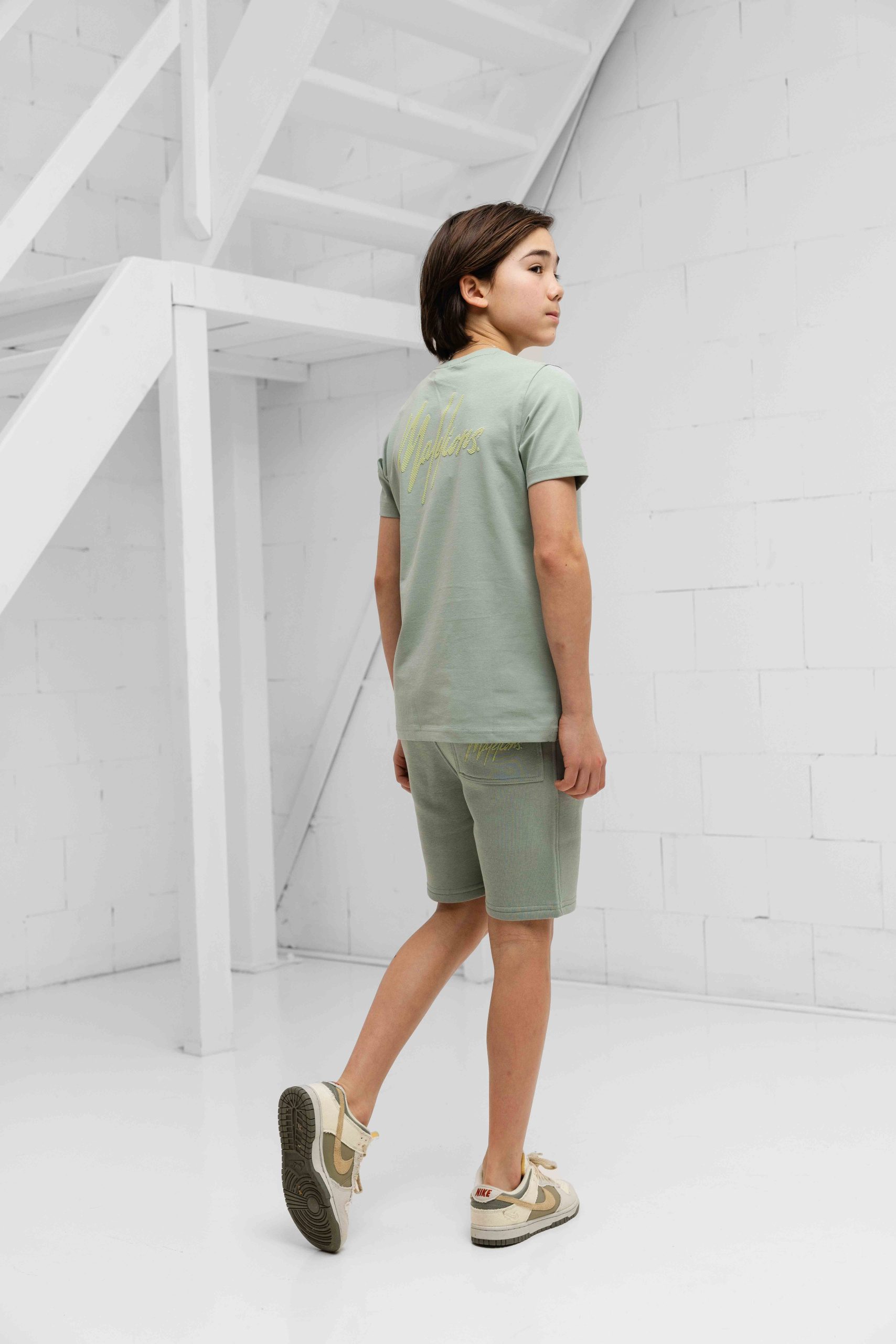 Malelions Striped Signature Zomerset Kids Groen