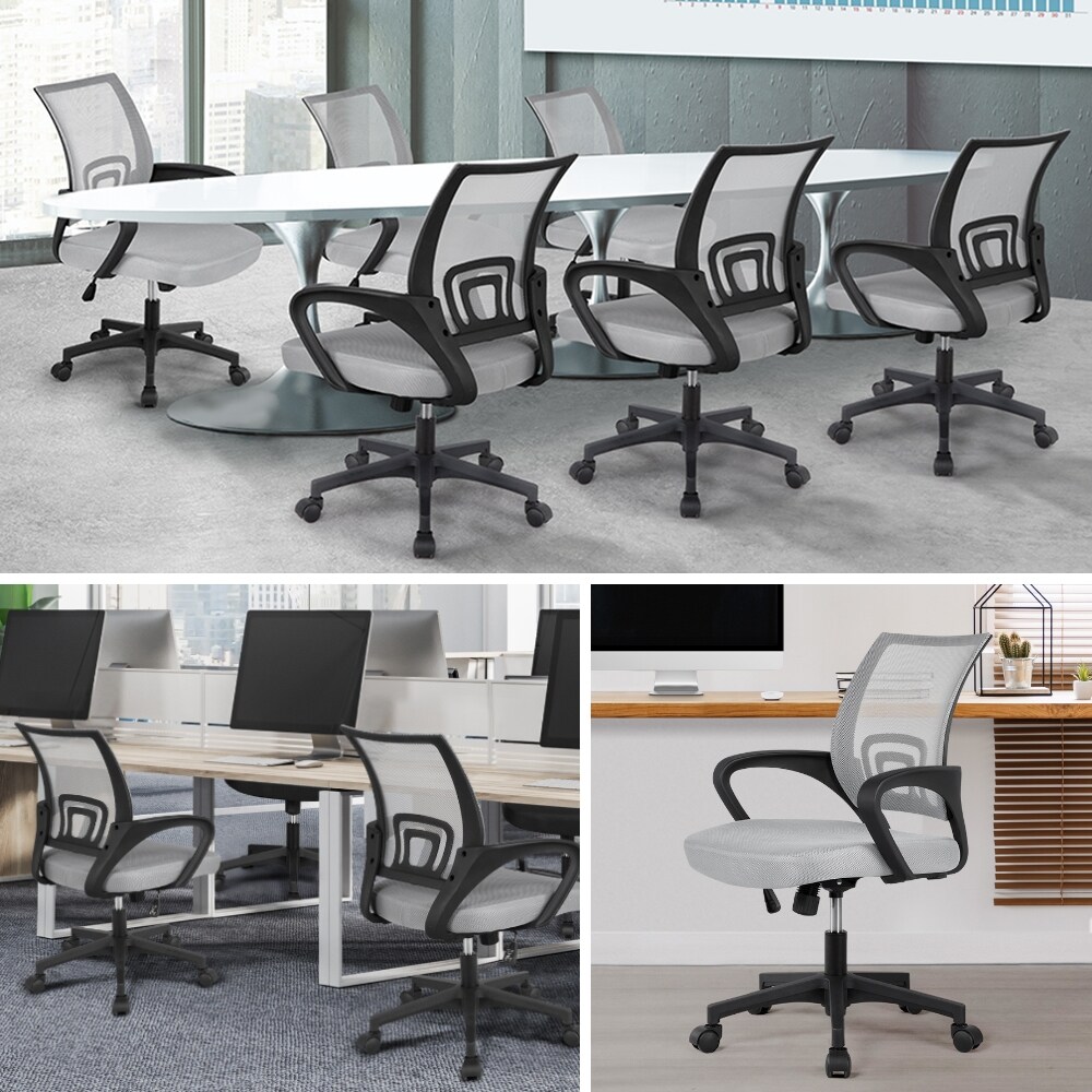 Yaheetech Bürostuhl Drehstuhl ergonomischer Schreibtischstuhl höhenverstellbar Chefsessel Computer Stuhl mit Rollen Armlehne Große Sitzfläche