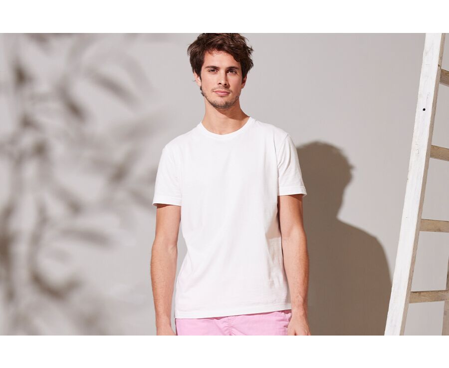 Tee-shirt coton bio uni Blanc - EDGAR III