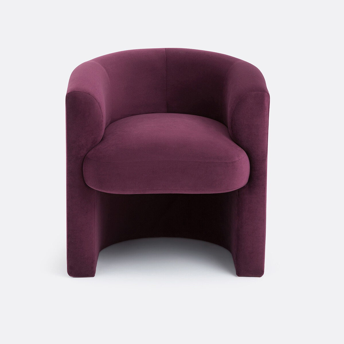 LA REDOUTE INTERIEURS<br>Tafel fauteuil em fluweel, Nolami
