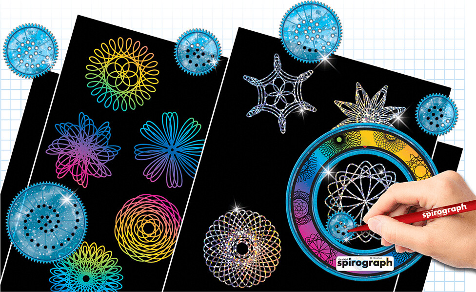 Spirograph Sæt - Scratch & Shimmer