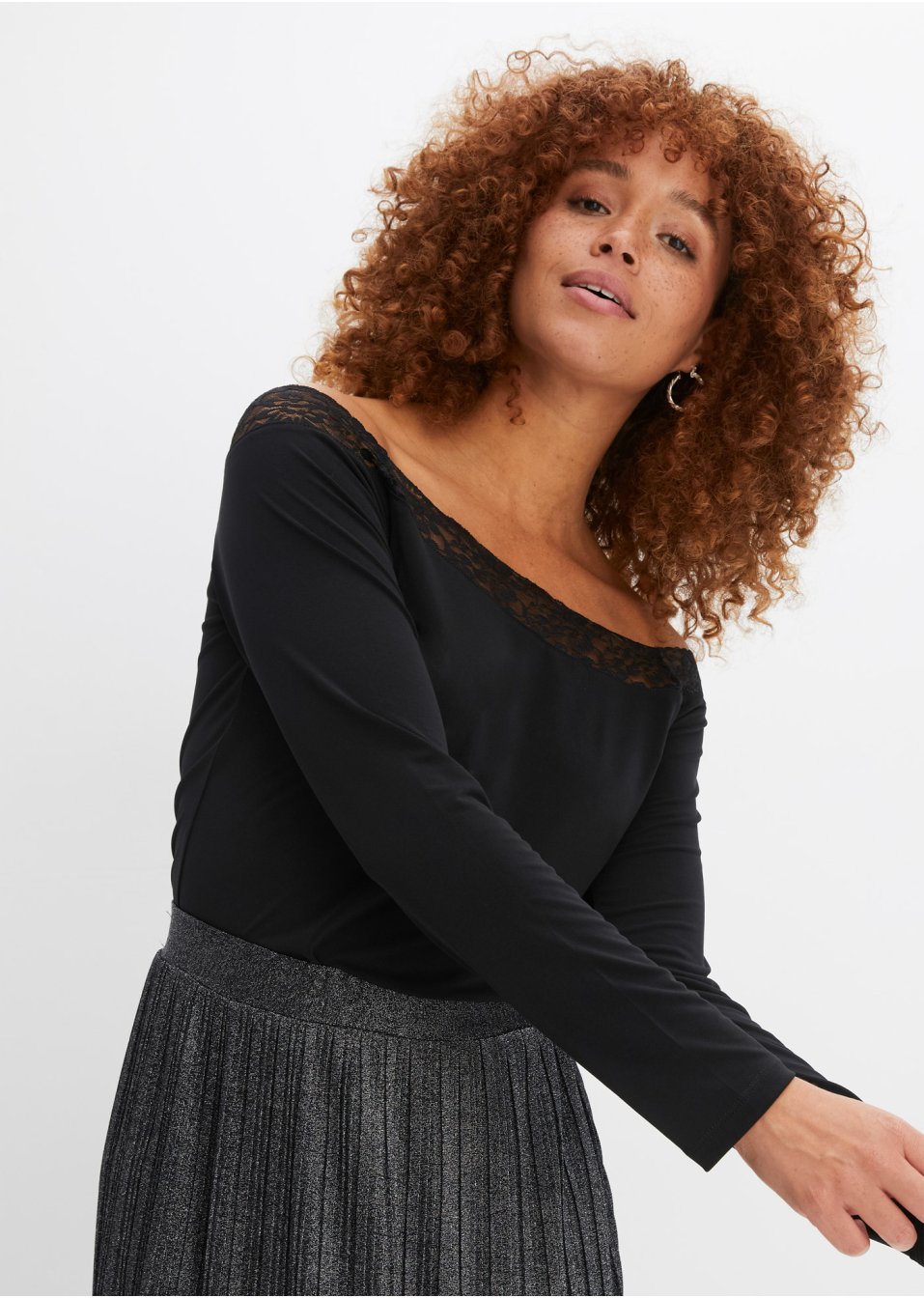 T-shirt à dentelle