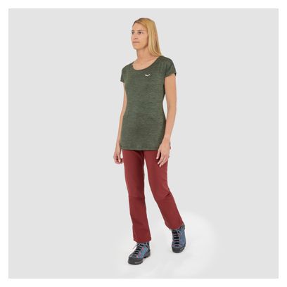 Pantalon Softshell Femme Salewa Dolomia Rouge