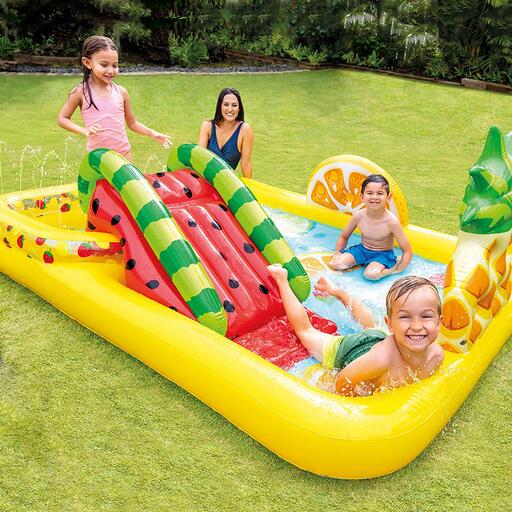 Piscina inflável de frutas