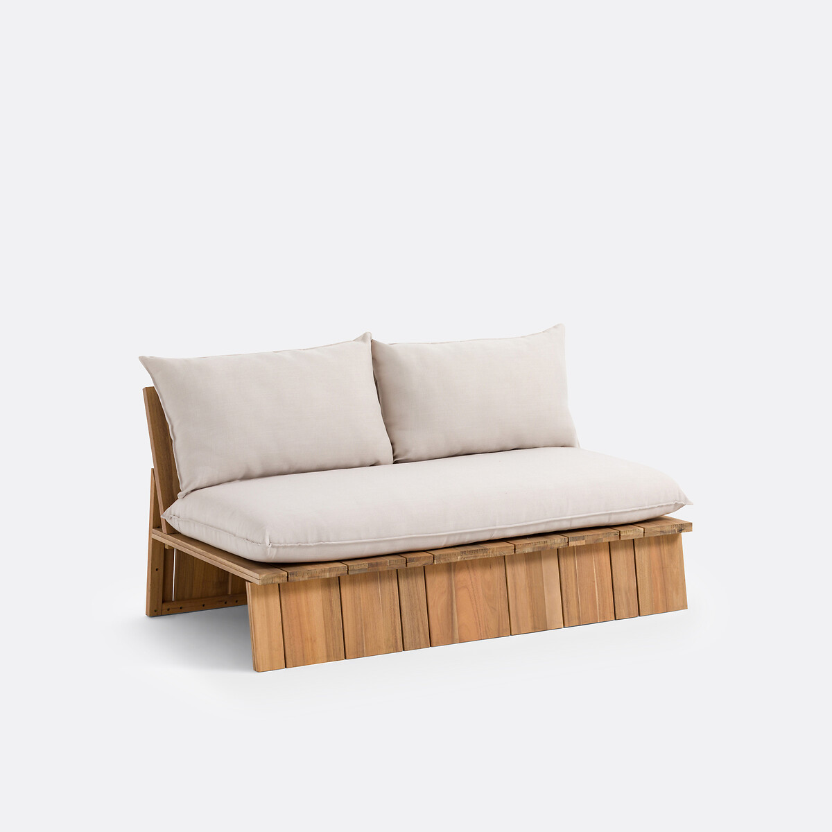 LA REDOUTE INTERIEURS<br>Banco de jardim, acácia, Bruto