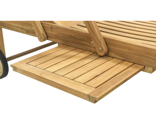 Teakhouten tuinligstoel