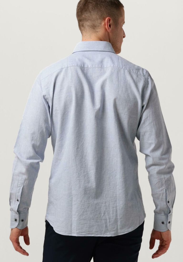 PROFUOMO lichtblauwe profuomo klassiek overhemd shirt cutaway sc cotton linnen