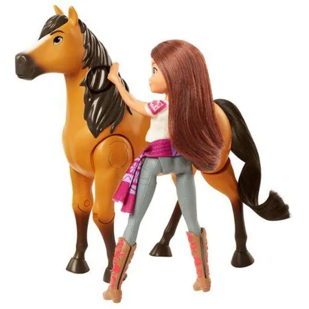 Mattel Spirit Reitabenteuer Set mit laufendem Spirit Pferd & Lucky Puppe
