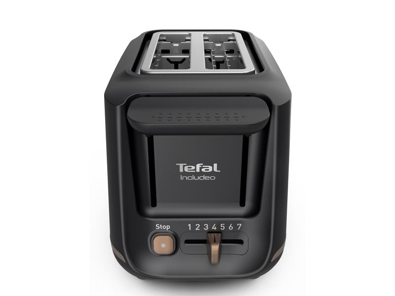 Tefal Toaster Includeo Schwarz Zwei-Schlitz-Toaster