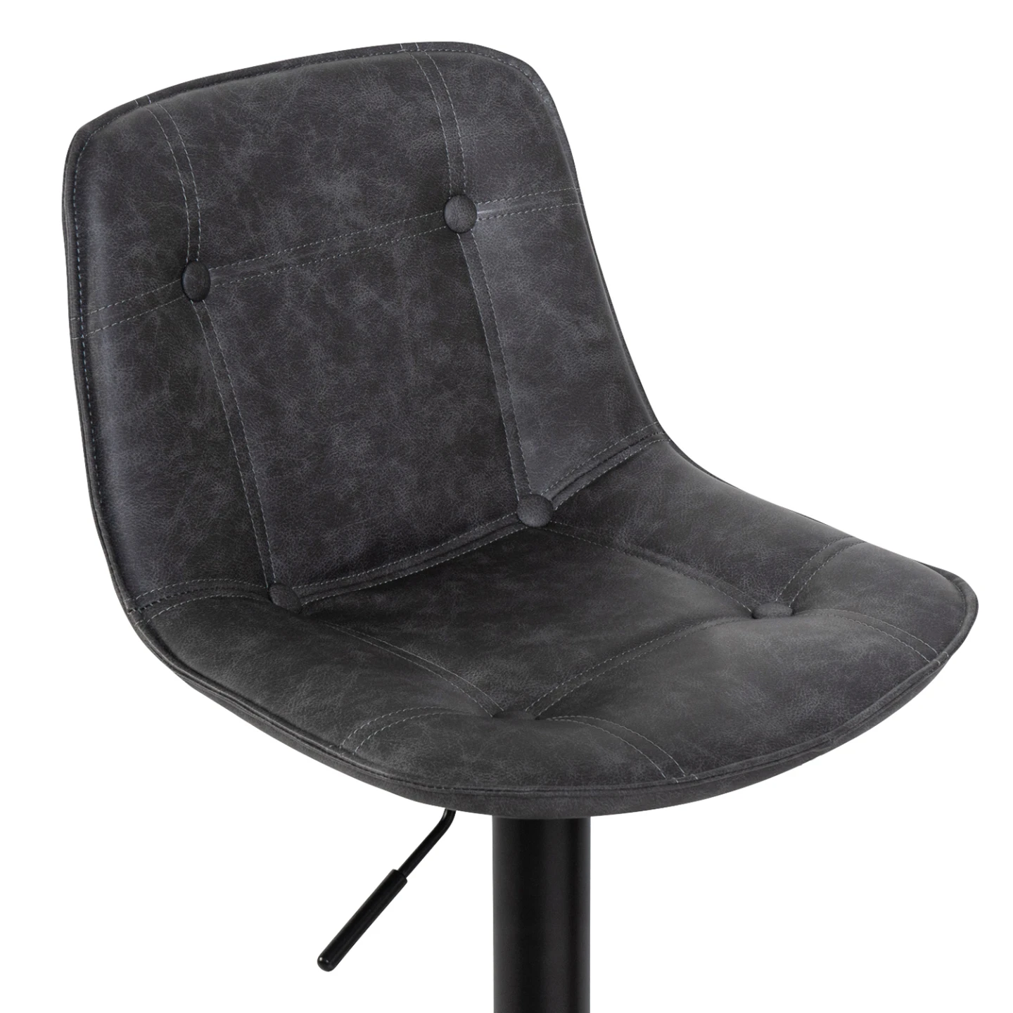 Lot de 4 tabourets de bar DENVER gris vintage