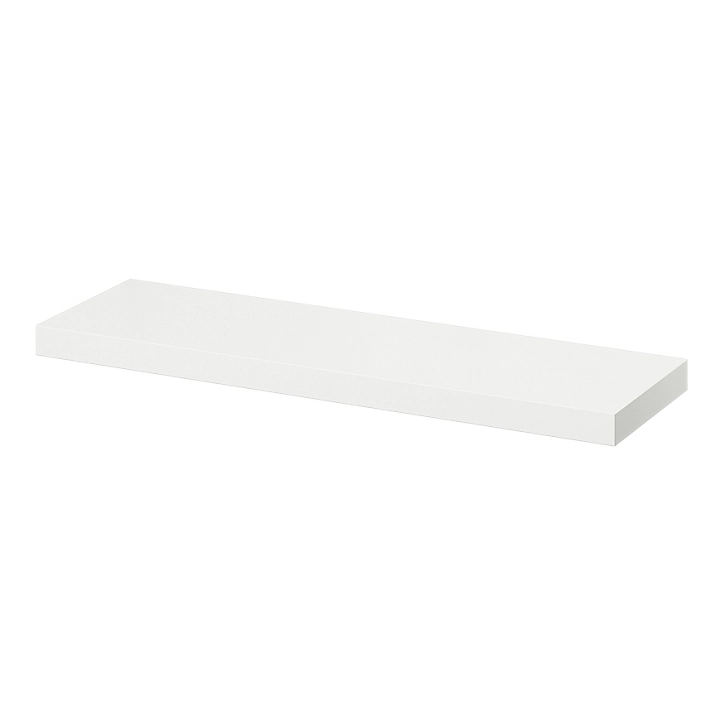 Tablette murale avec fixation invisible Form Cusko blanc 80 cm