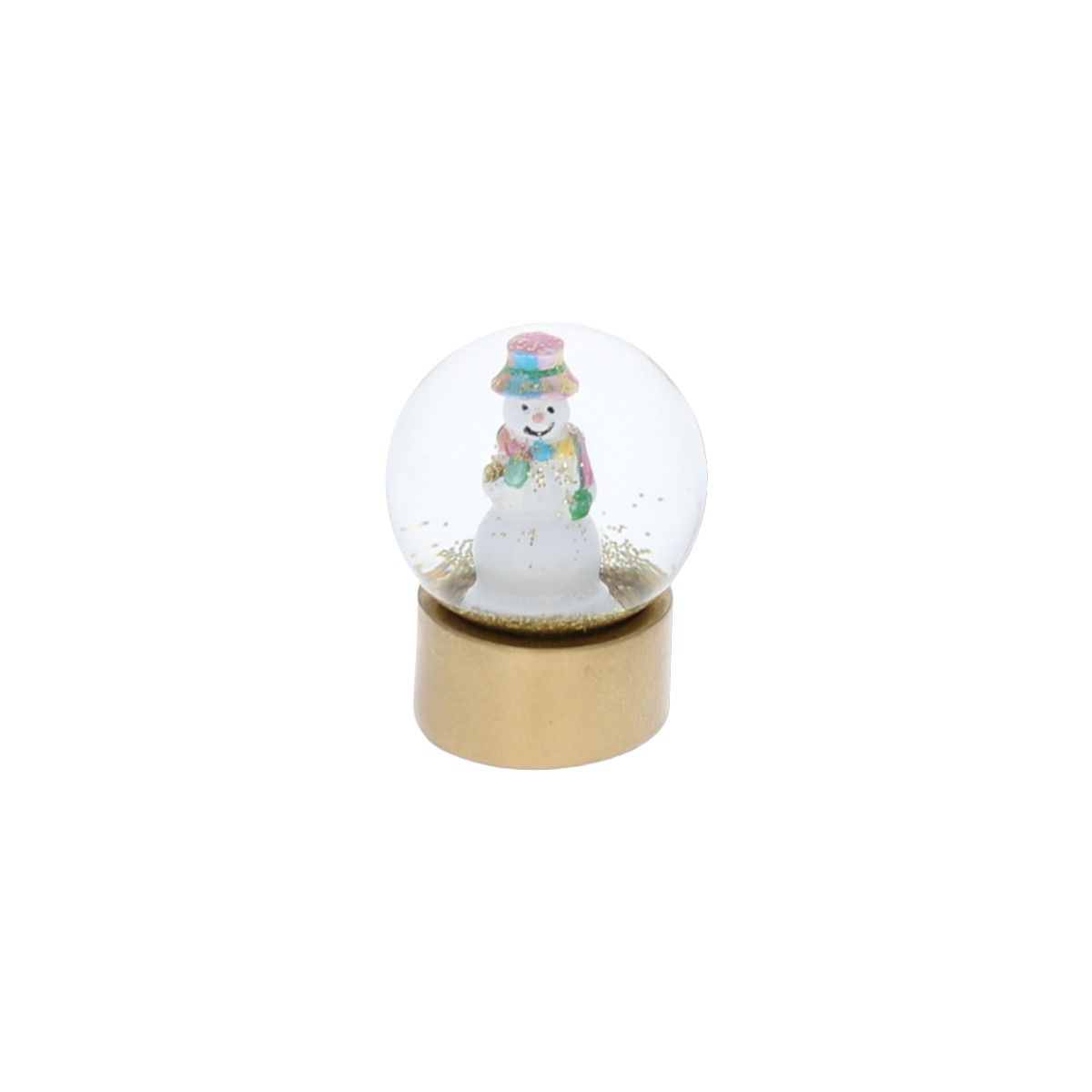 Mini boule à neige bonhomme de neige multicolore Jolie saison