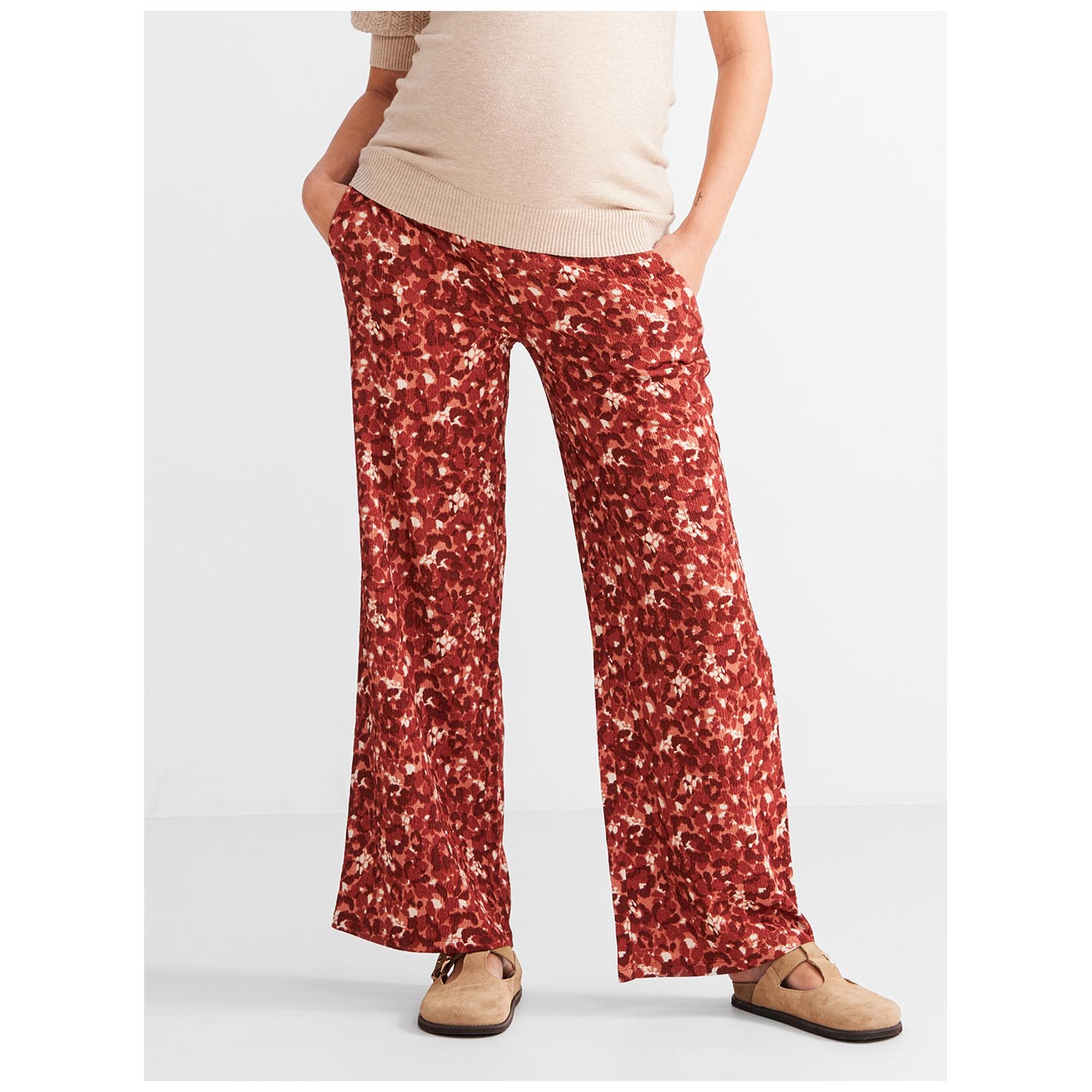 Prénatal zwangerschapsbroek lang all over print multi