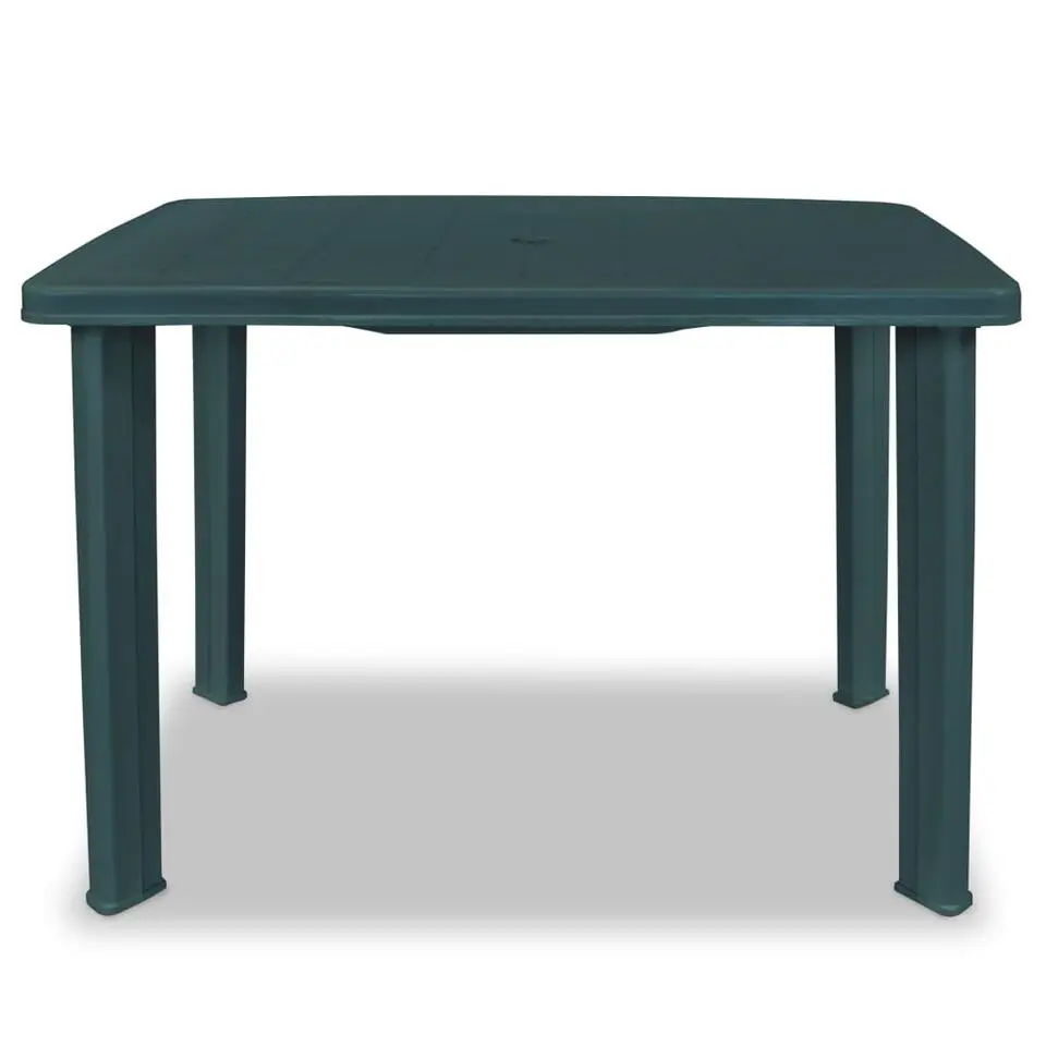 vidaXL - Tuintafel - Groen - Kunststof - 101 x 68 x 72 cm