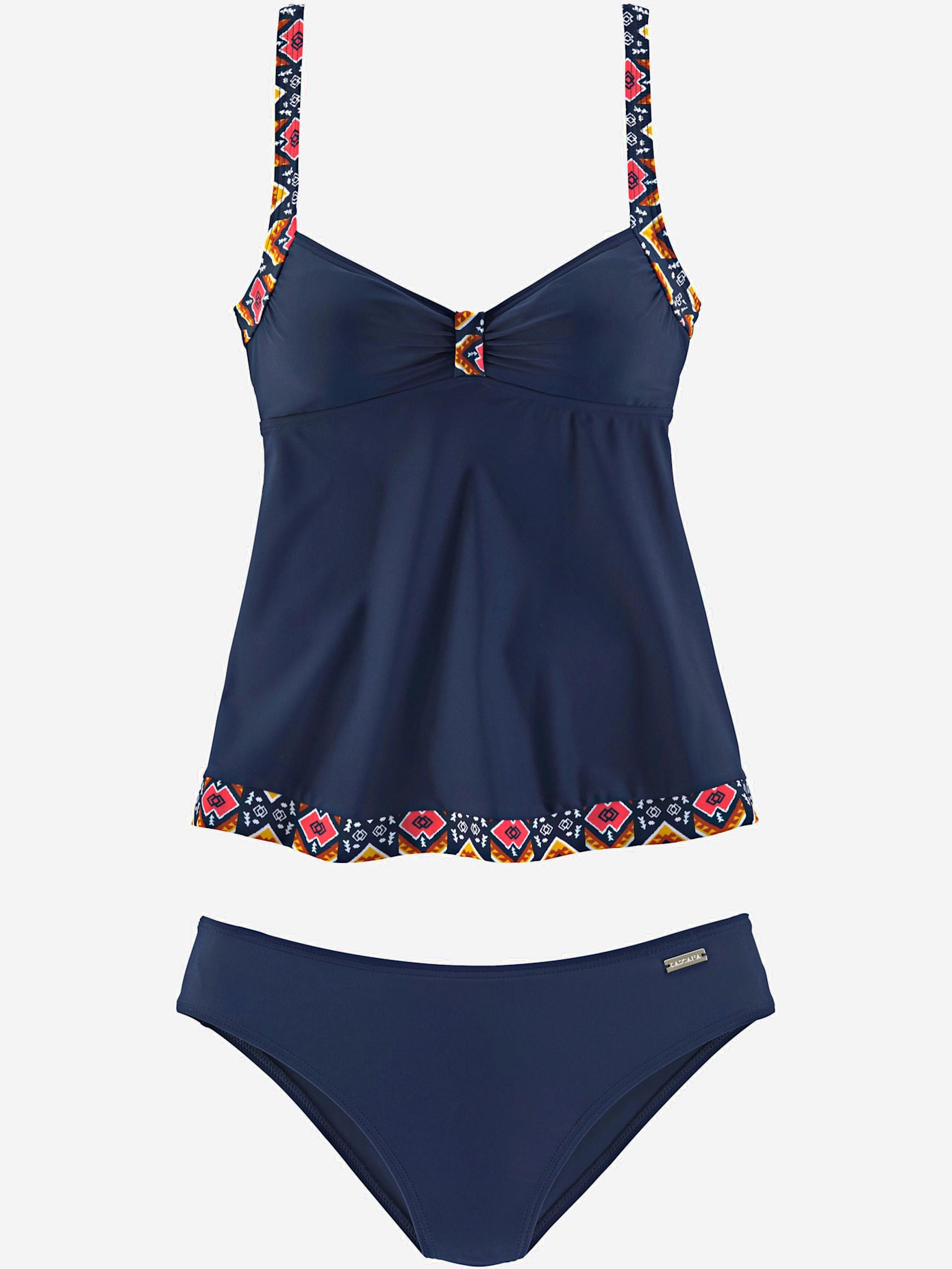 Maillot de bain 2 pièces tankini coupe longue